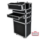 Präsentationskoffer Etagenkoffer Set Schwarz 2 - Alukoffer Onlineshop Embags