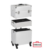 Aluminiumkoffer Etagenkoffer Profi Set silber - NEUES DESIGN Art. 6090 – Bild 4